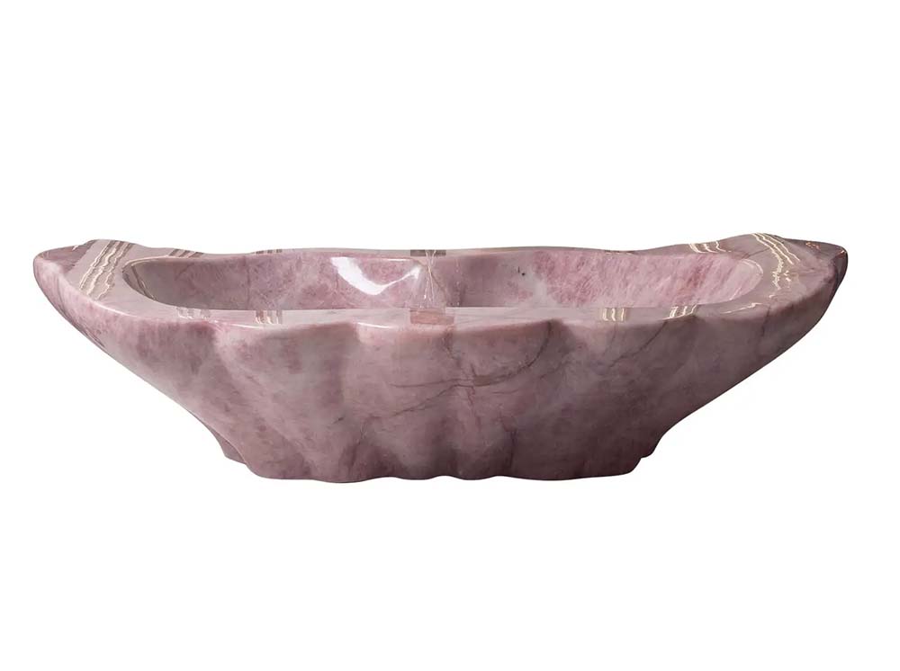 Pink Onyx Stone Bathtub