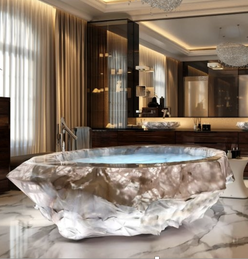 20 Most Creative Stone Bathtubs For, Hand Carved Stone Bathtubs