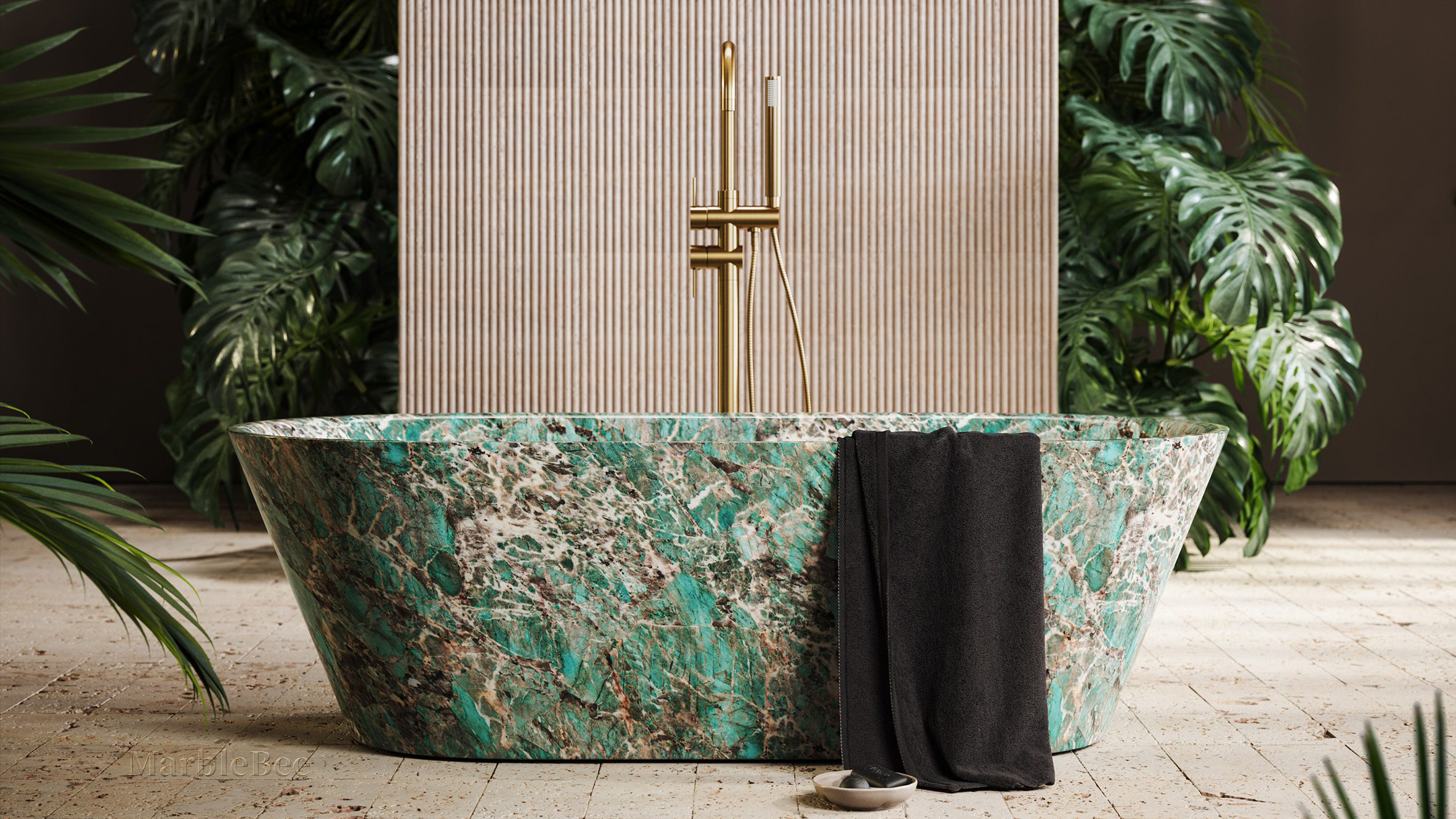  Natural stone Bathtub