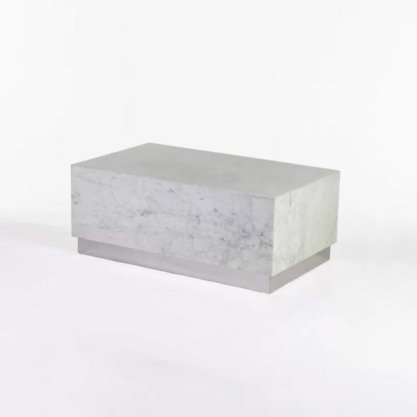 Cararra Marble Table with Steel Base