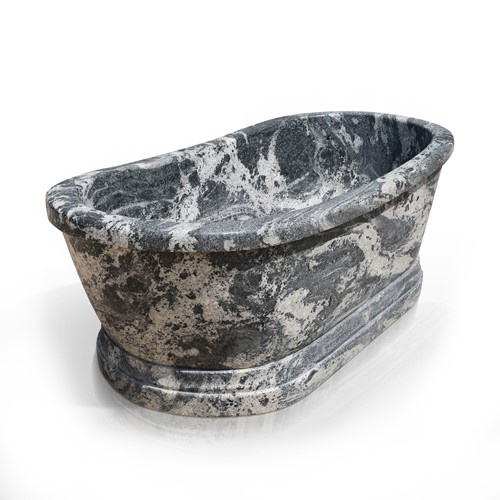 Black dragon marble bathtub