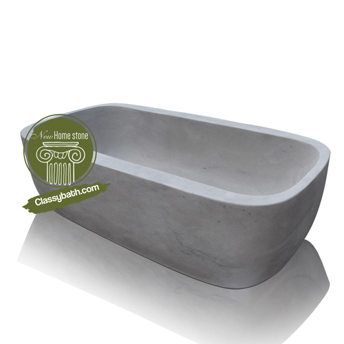 rectangular marble tub