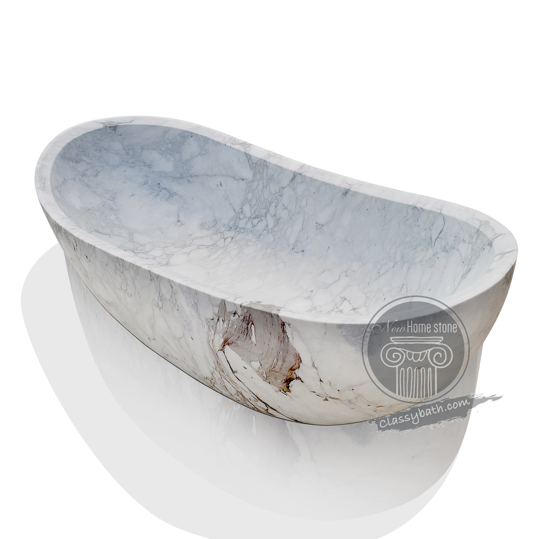 Master piece high polished stone soaker tub