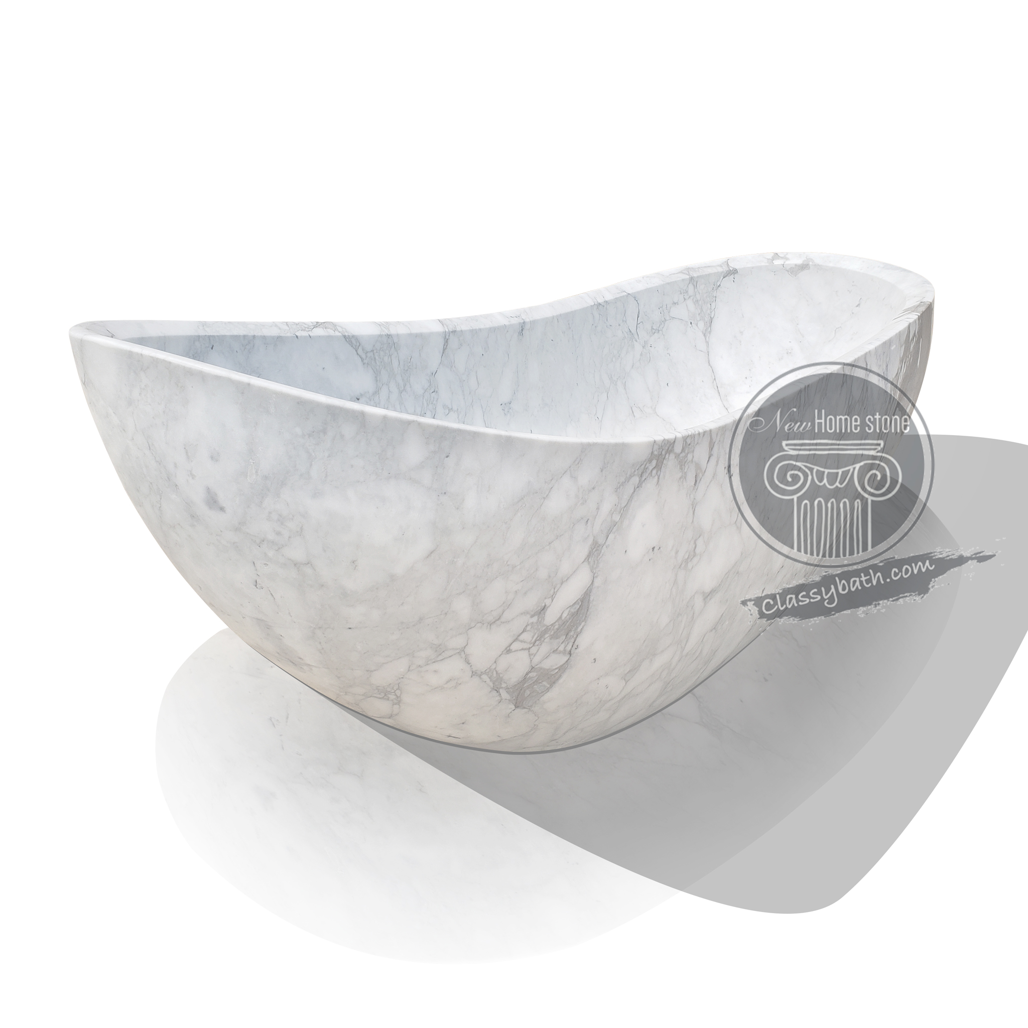 Master piece high polished stone soaker tub