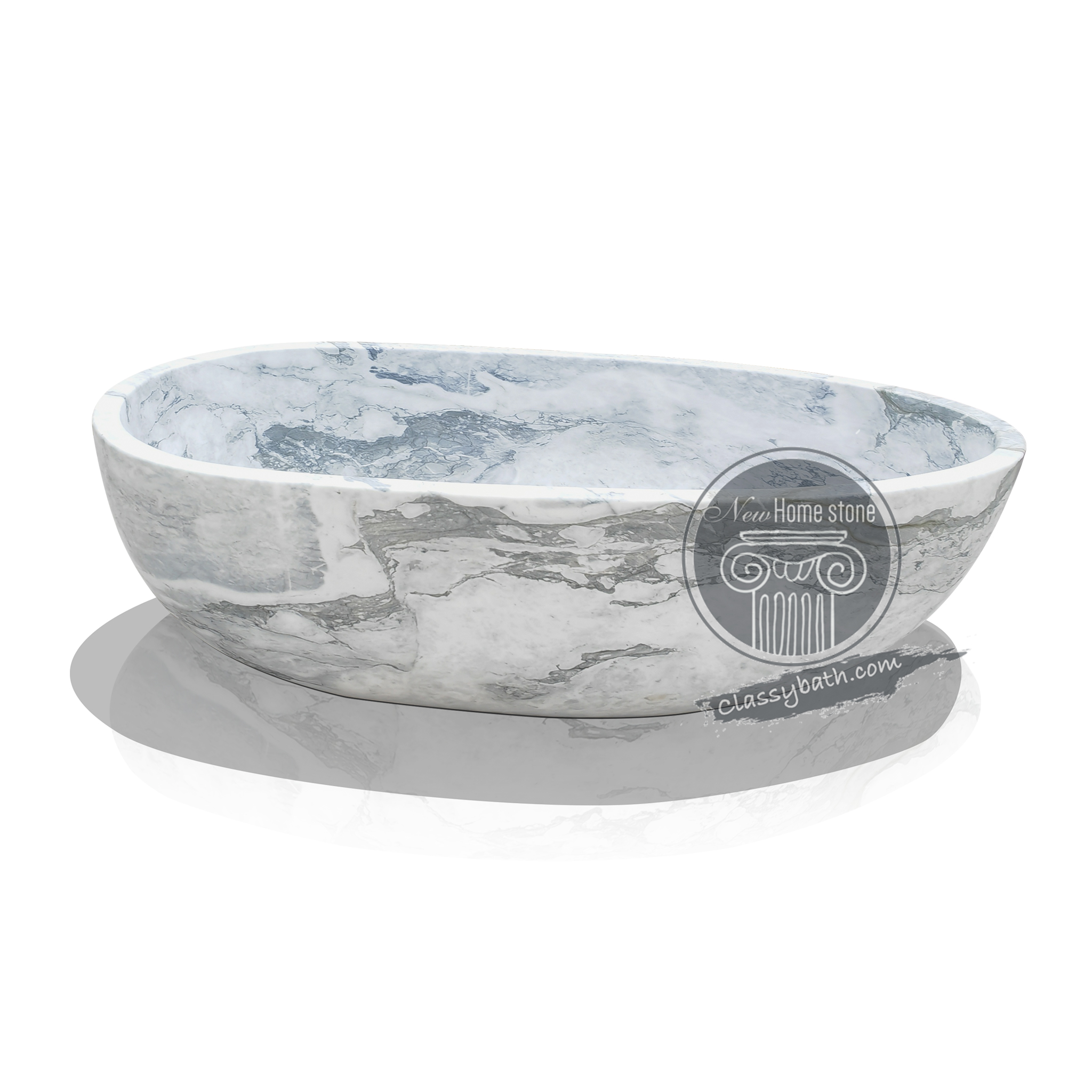 Bianco carrara venato Marble Bathtub