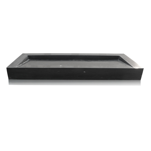 Modern black limestone sink