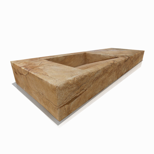 Modern design rectangular stone sink