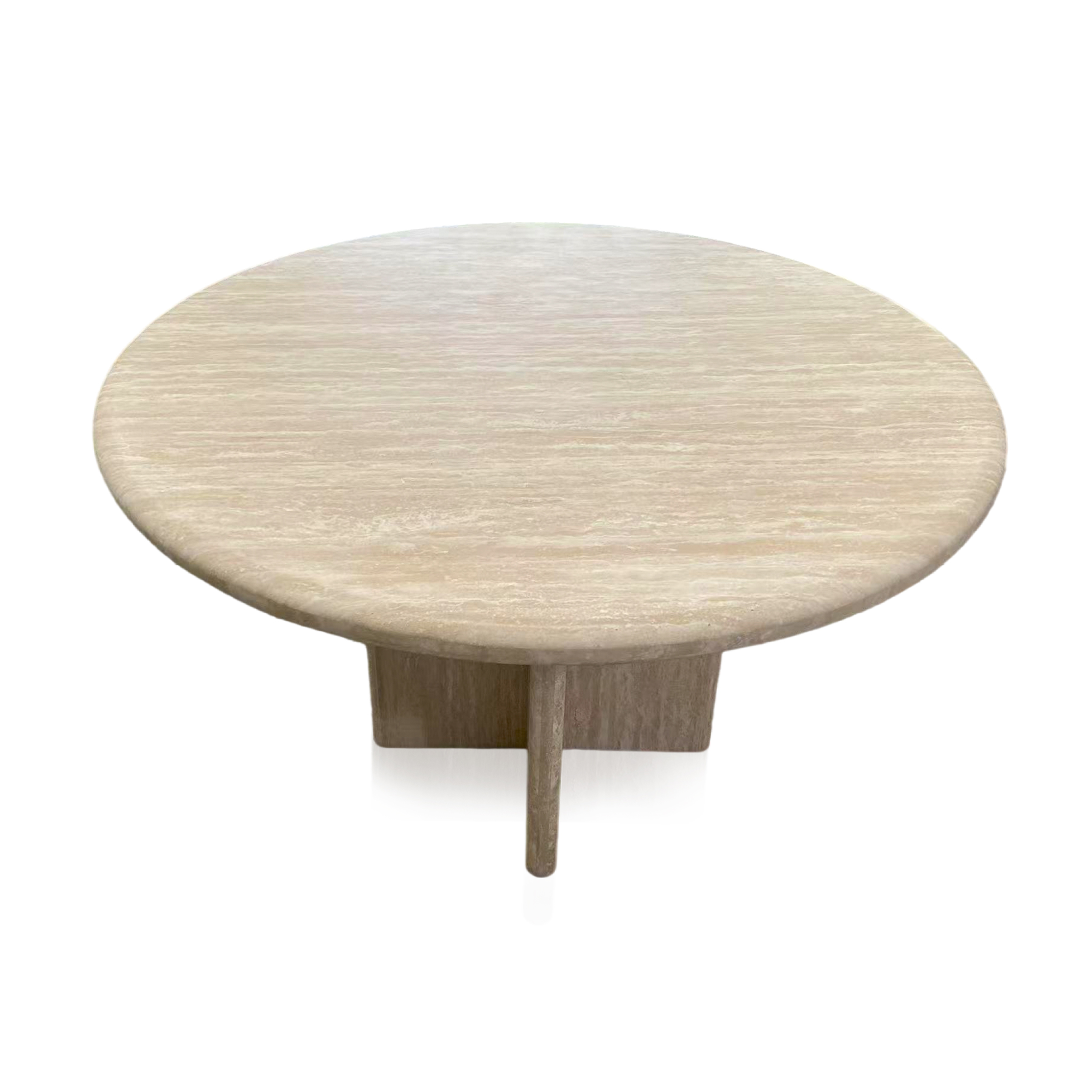 Round marble dining table