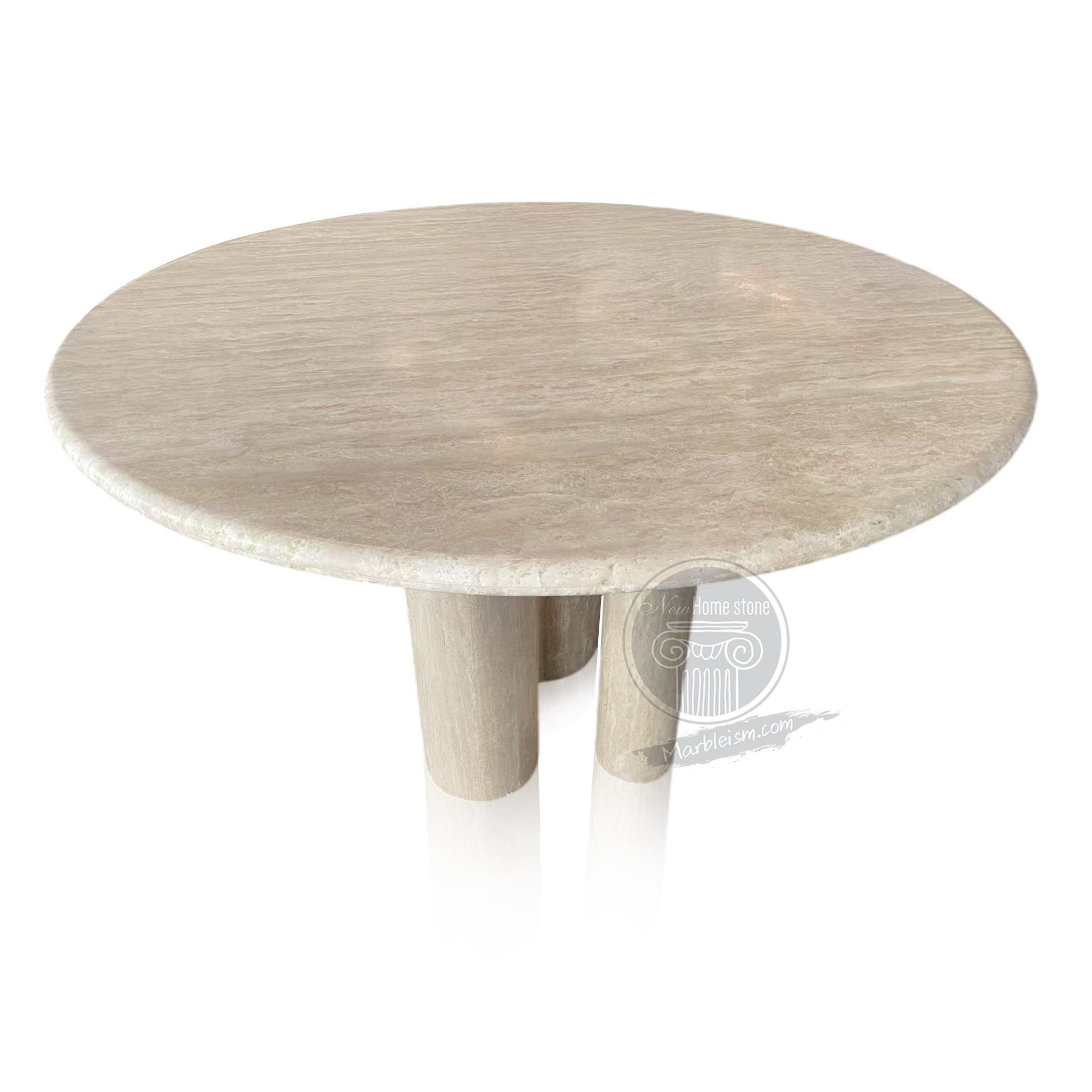 Creamy white marble table