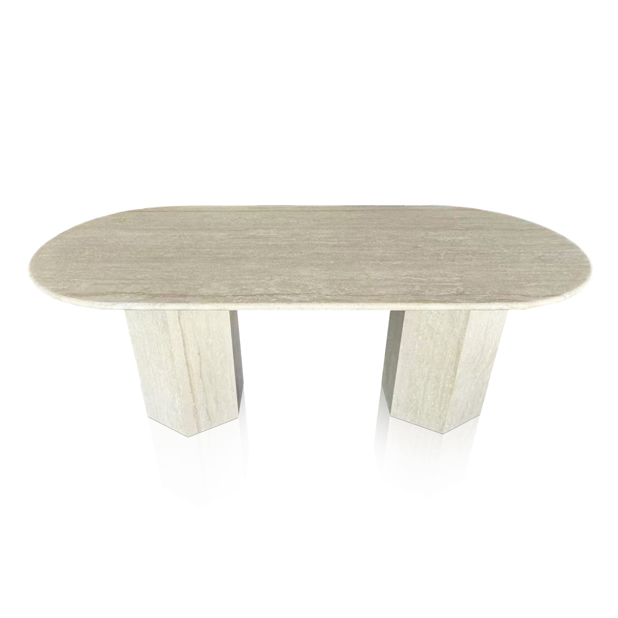 Marble table set for 8