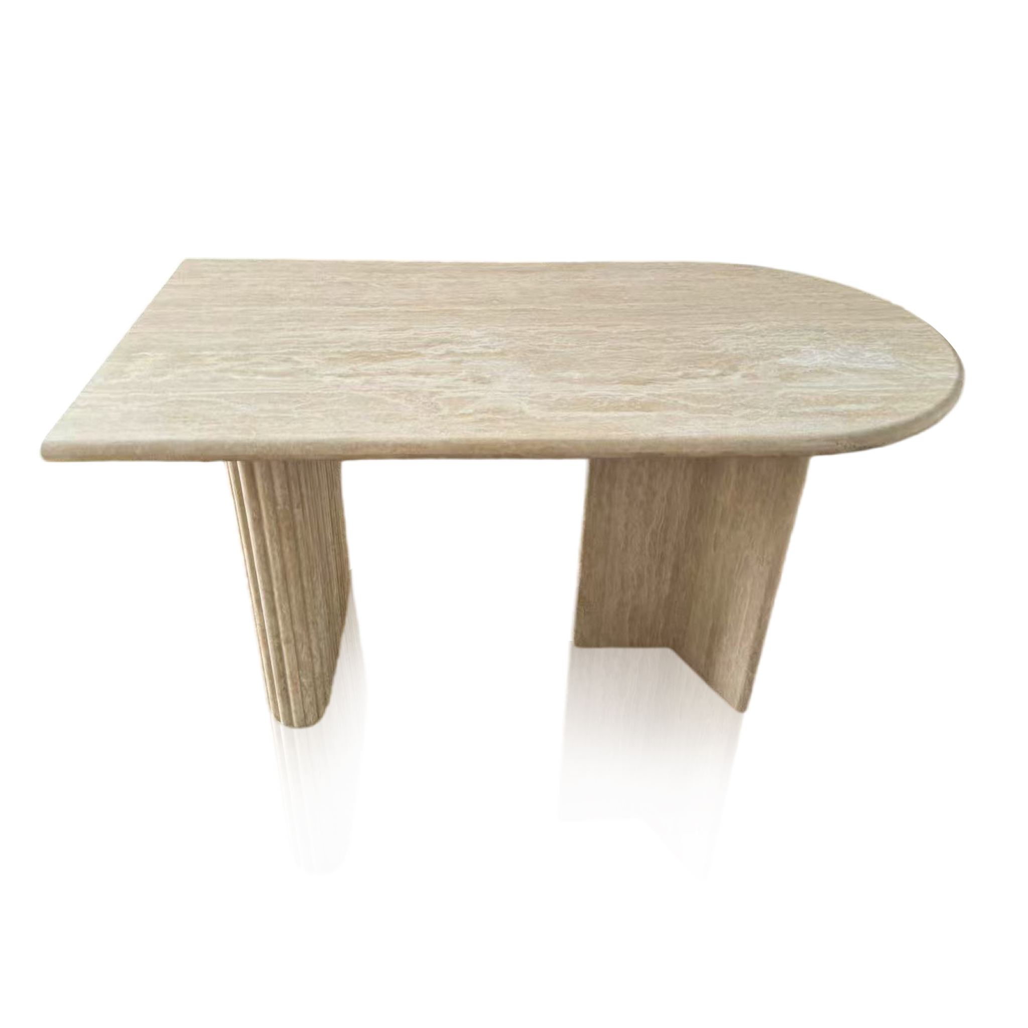 Modern travertine table