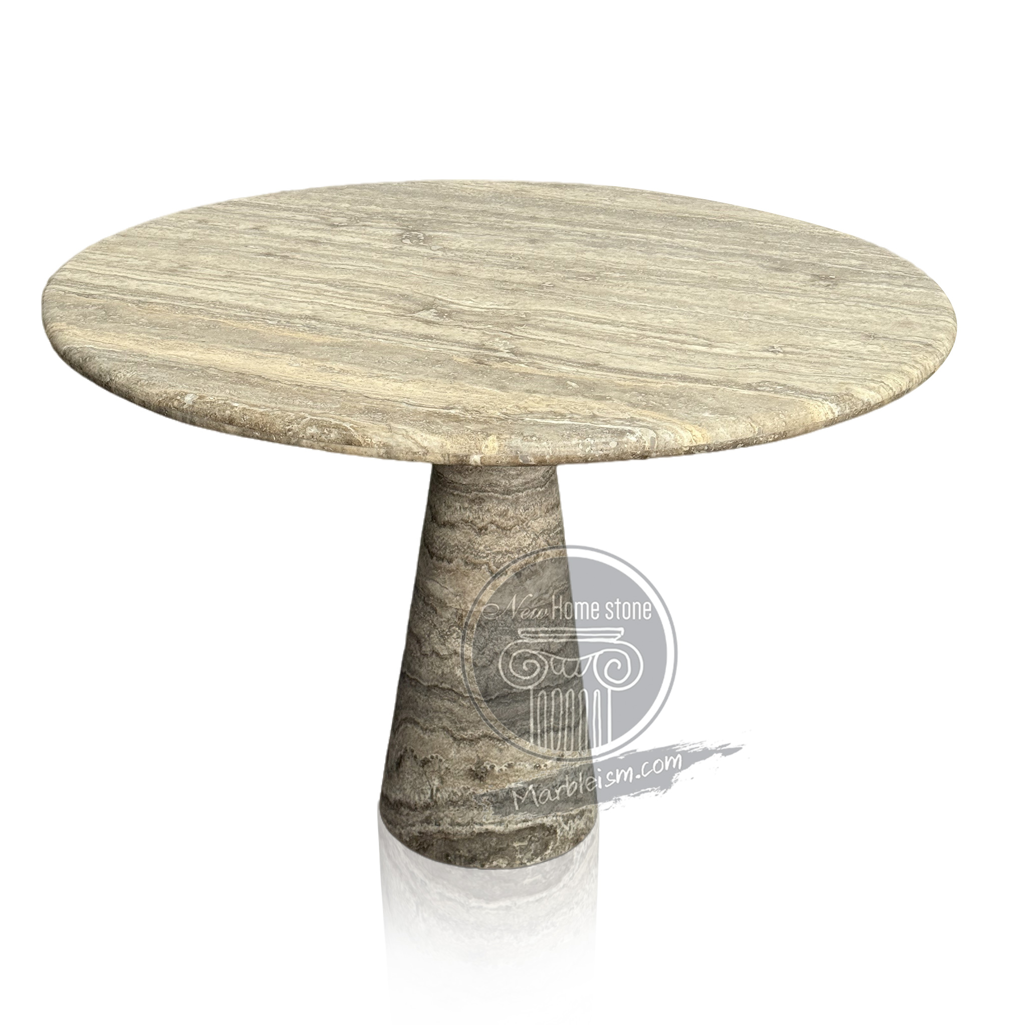 Marble tulip table travertine