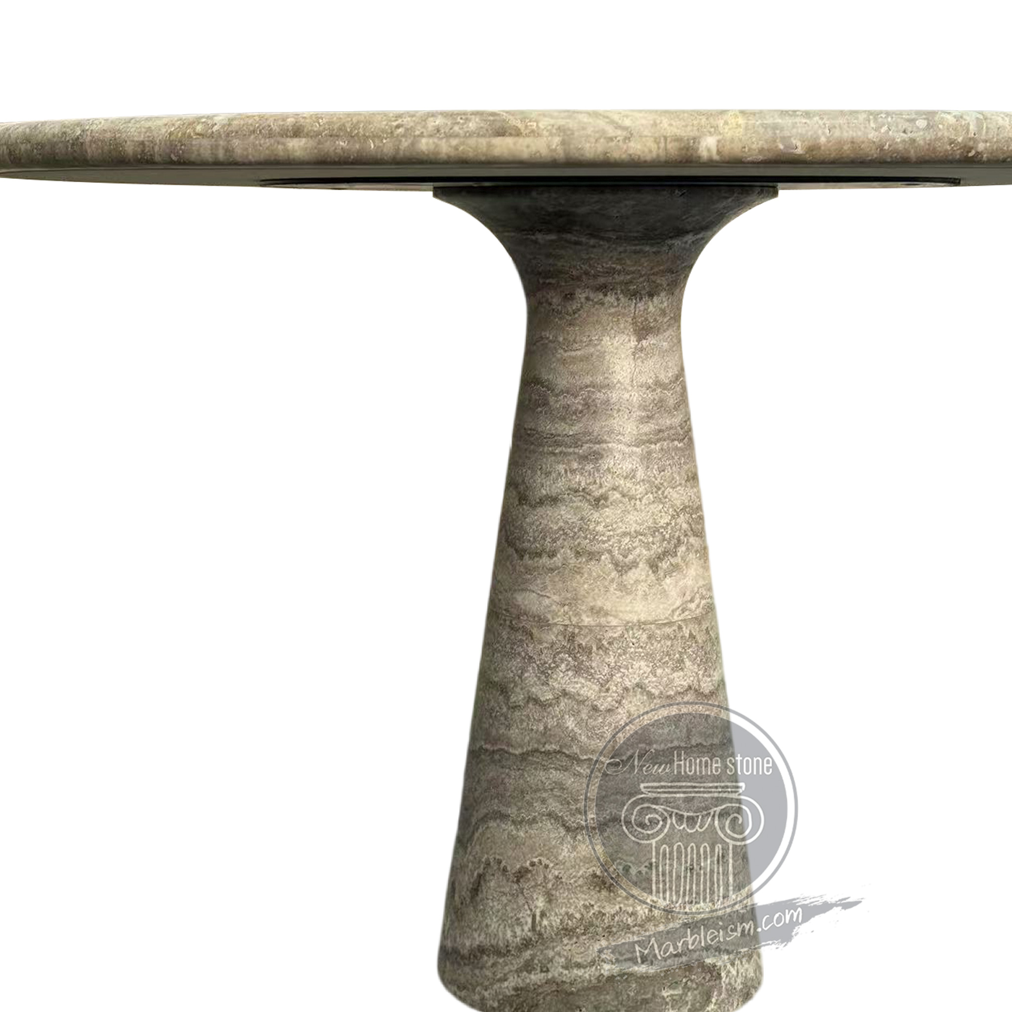 Marble tulip table travertine
