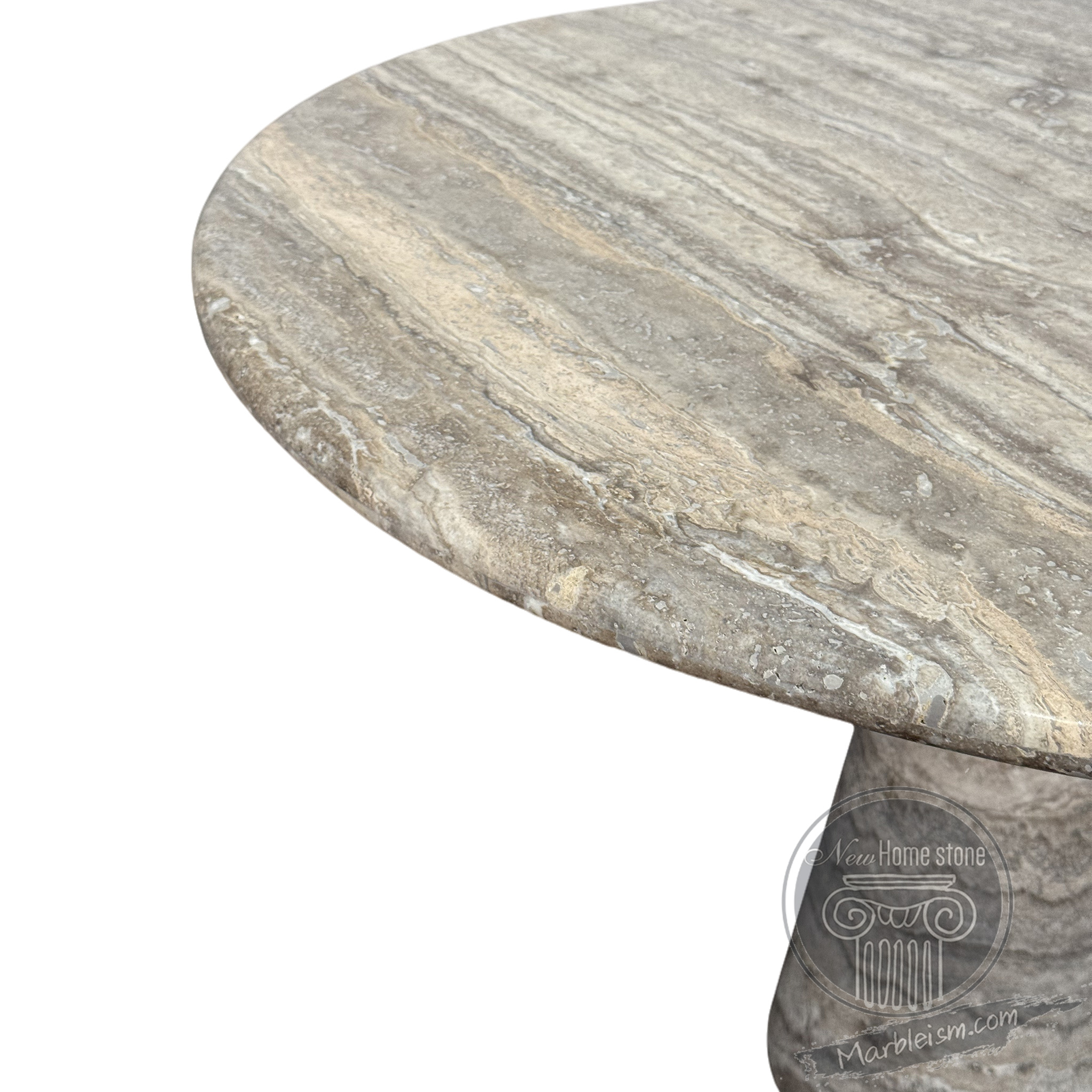 Marble tulip table travertine