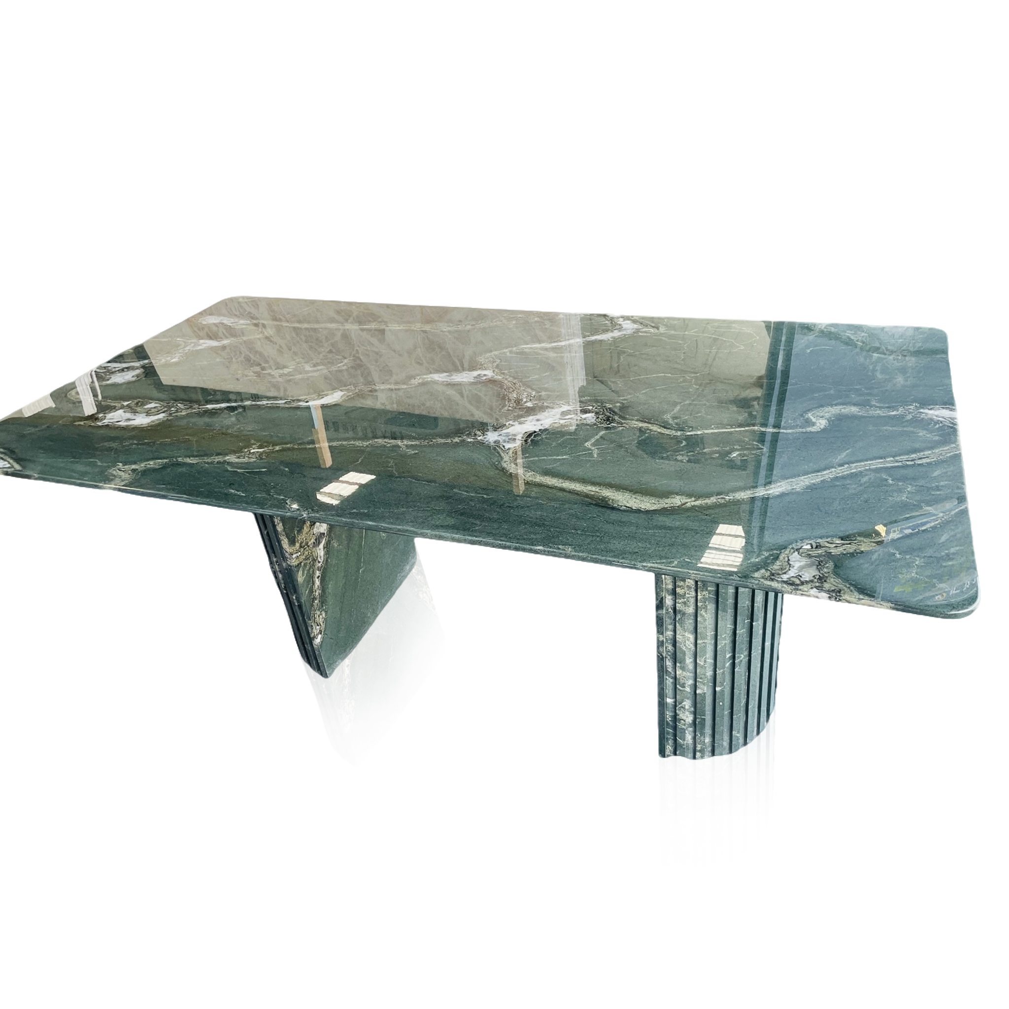 Green marble table for 6