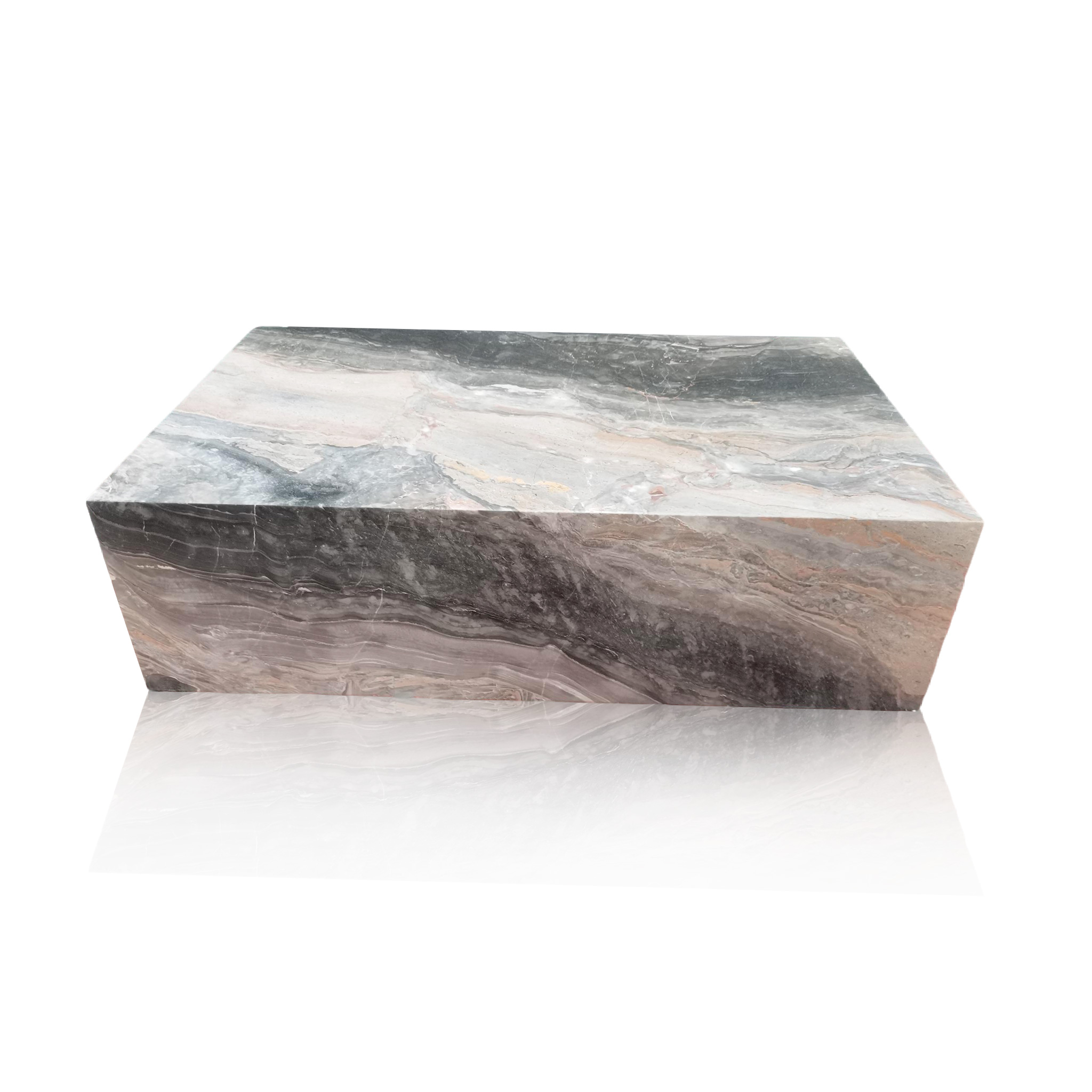 Solid marble coffee table