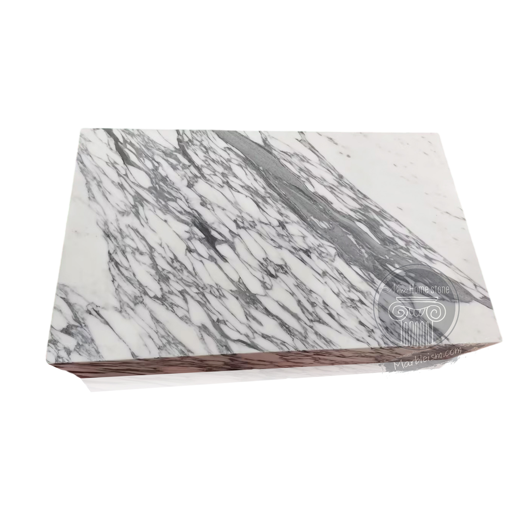 Rectangular marble coffee table