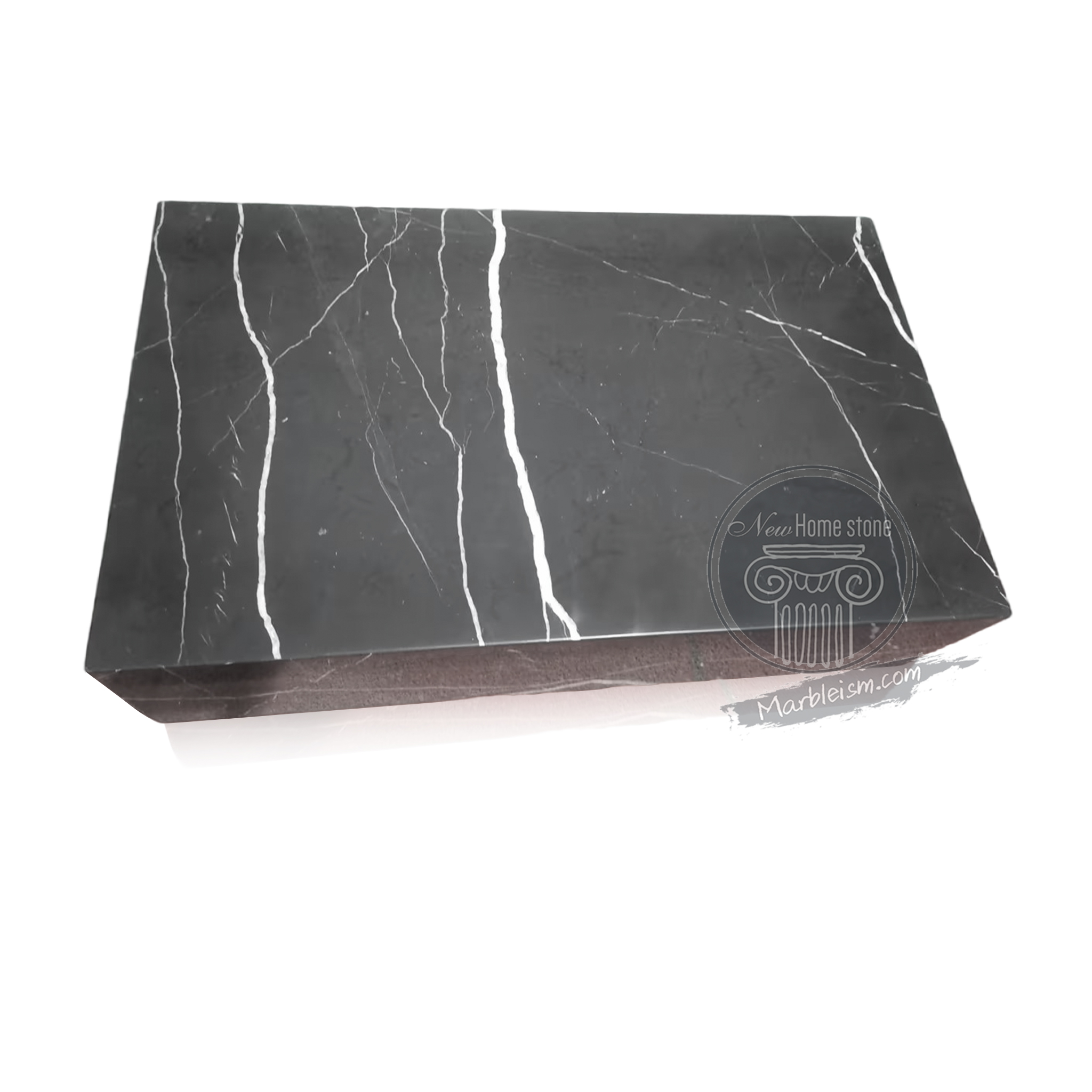 Black marble coffee table
