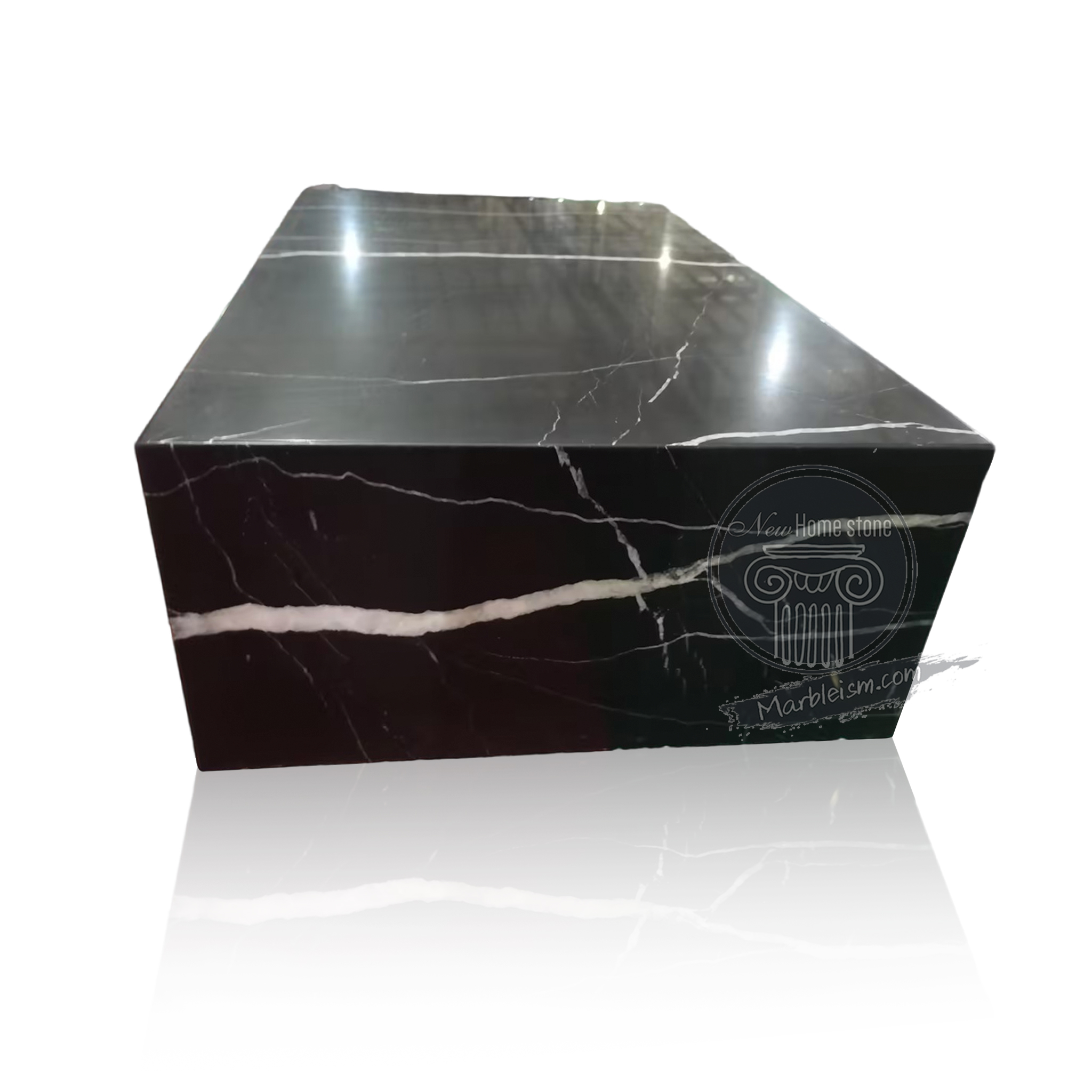 Black marble coffee table