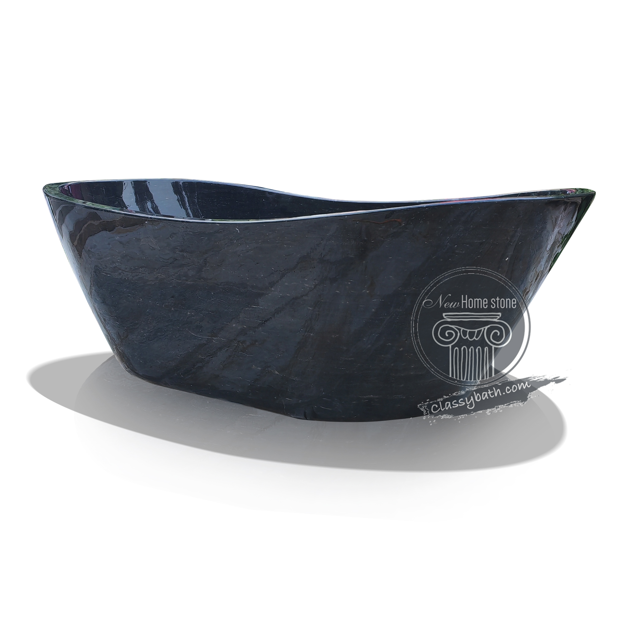 Black marble tubs