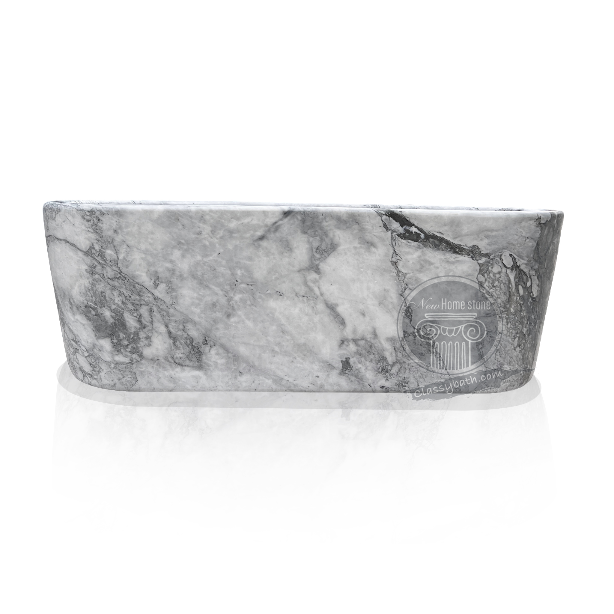 Freestanding stone tub