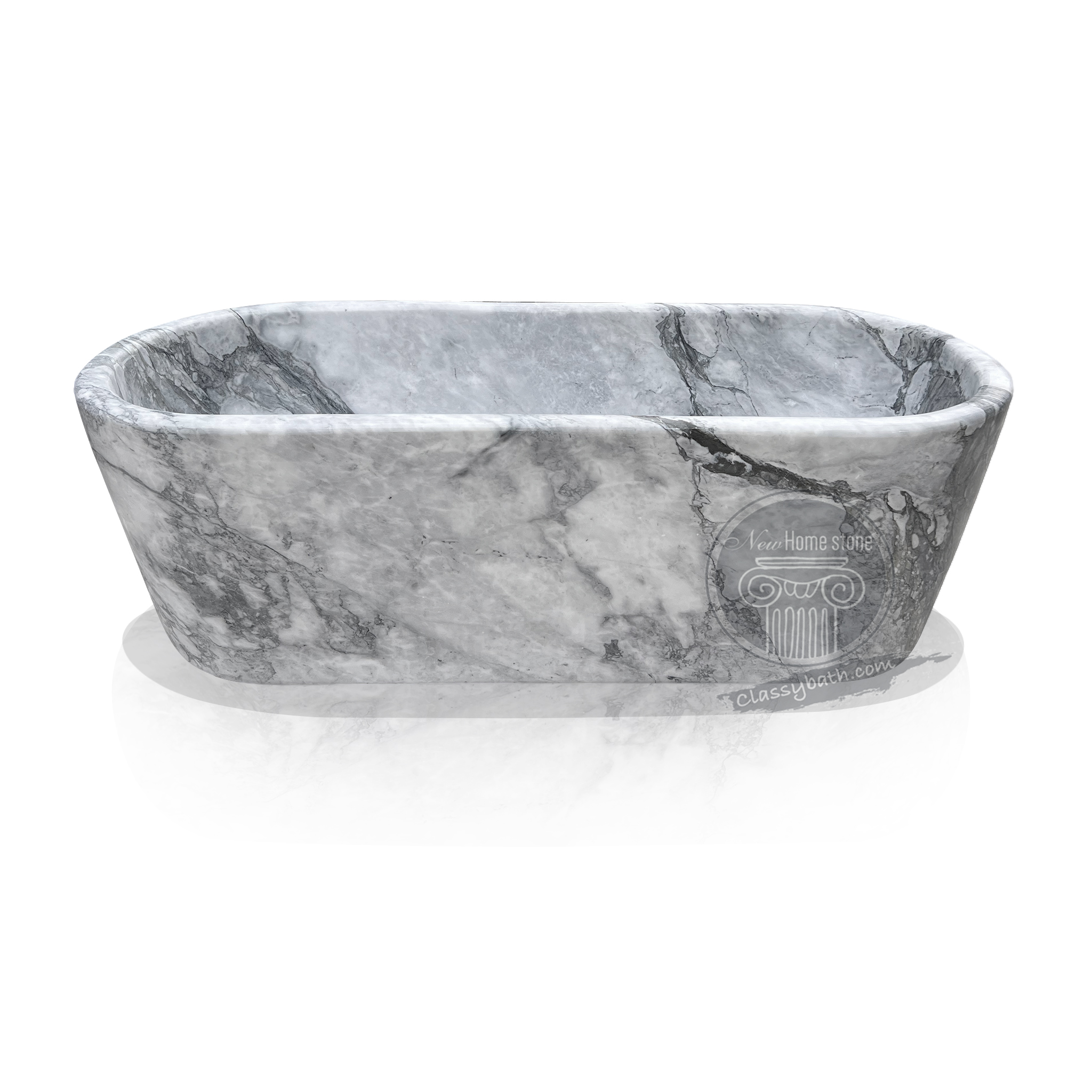 Freestanding stone tub