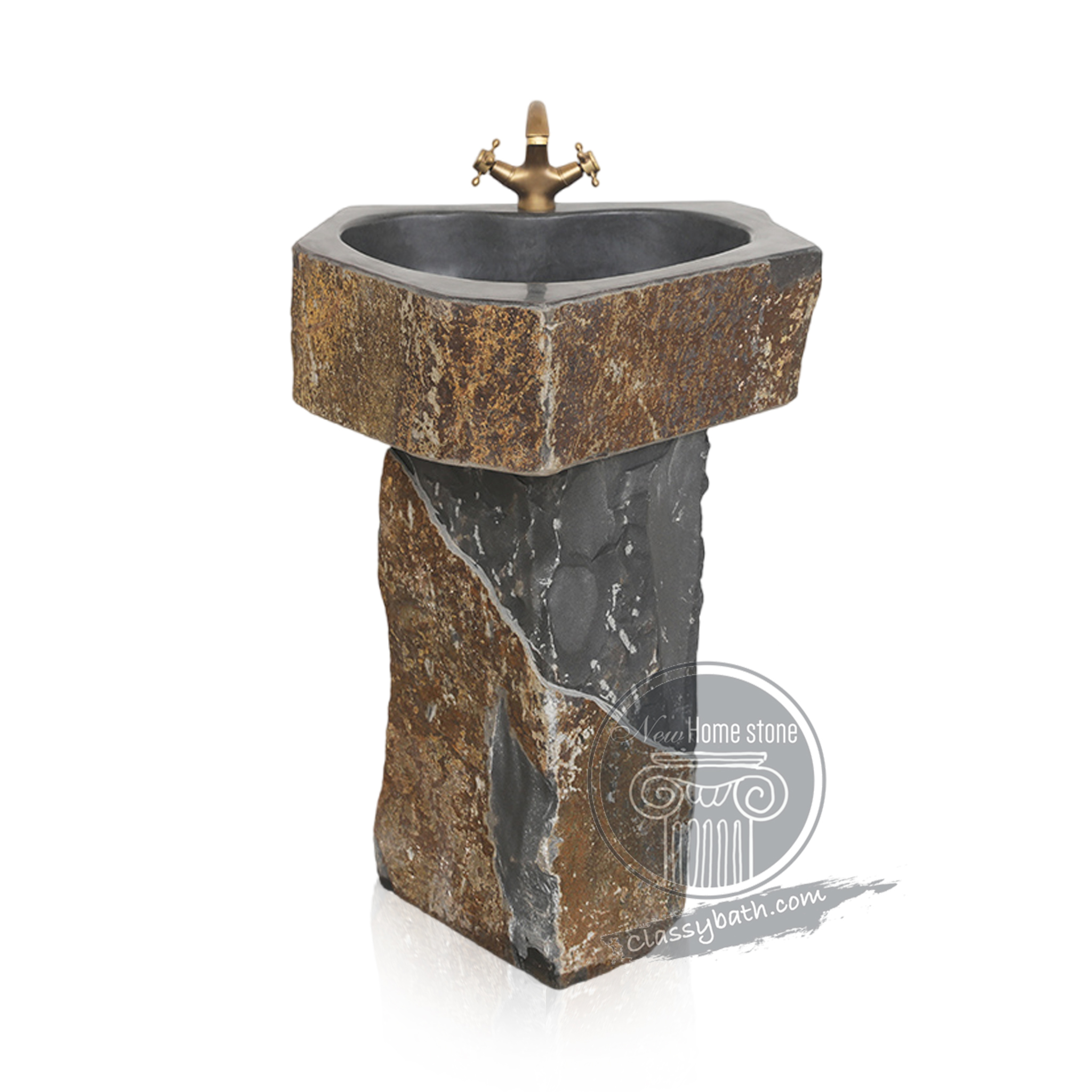 Marble sink pedestal