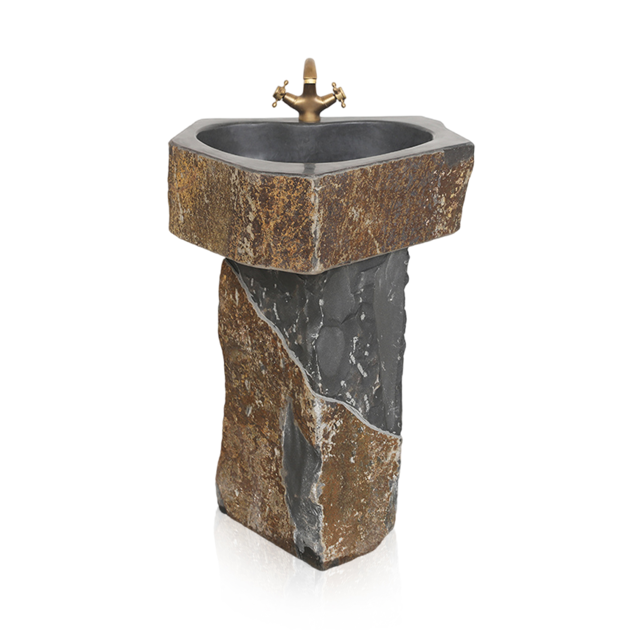 Marble sink pedestal