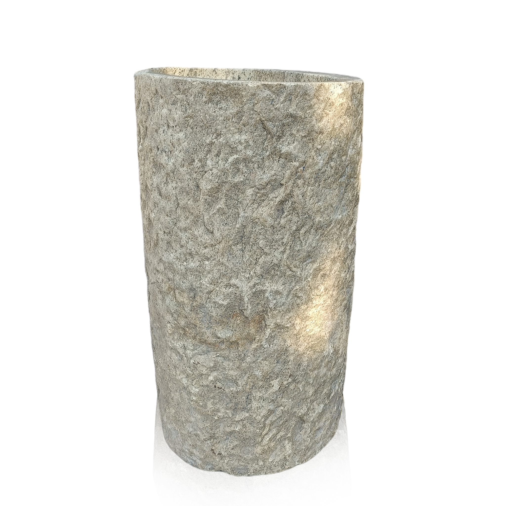 Natural stone pedestal sink