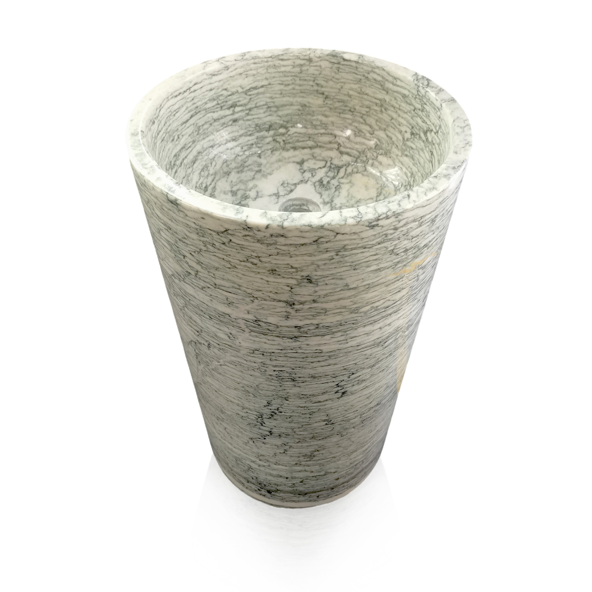 Basin and pedestal