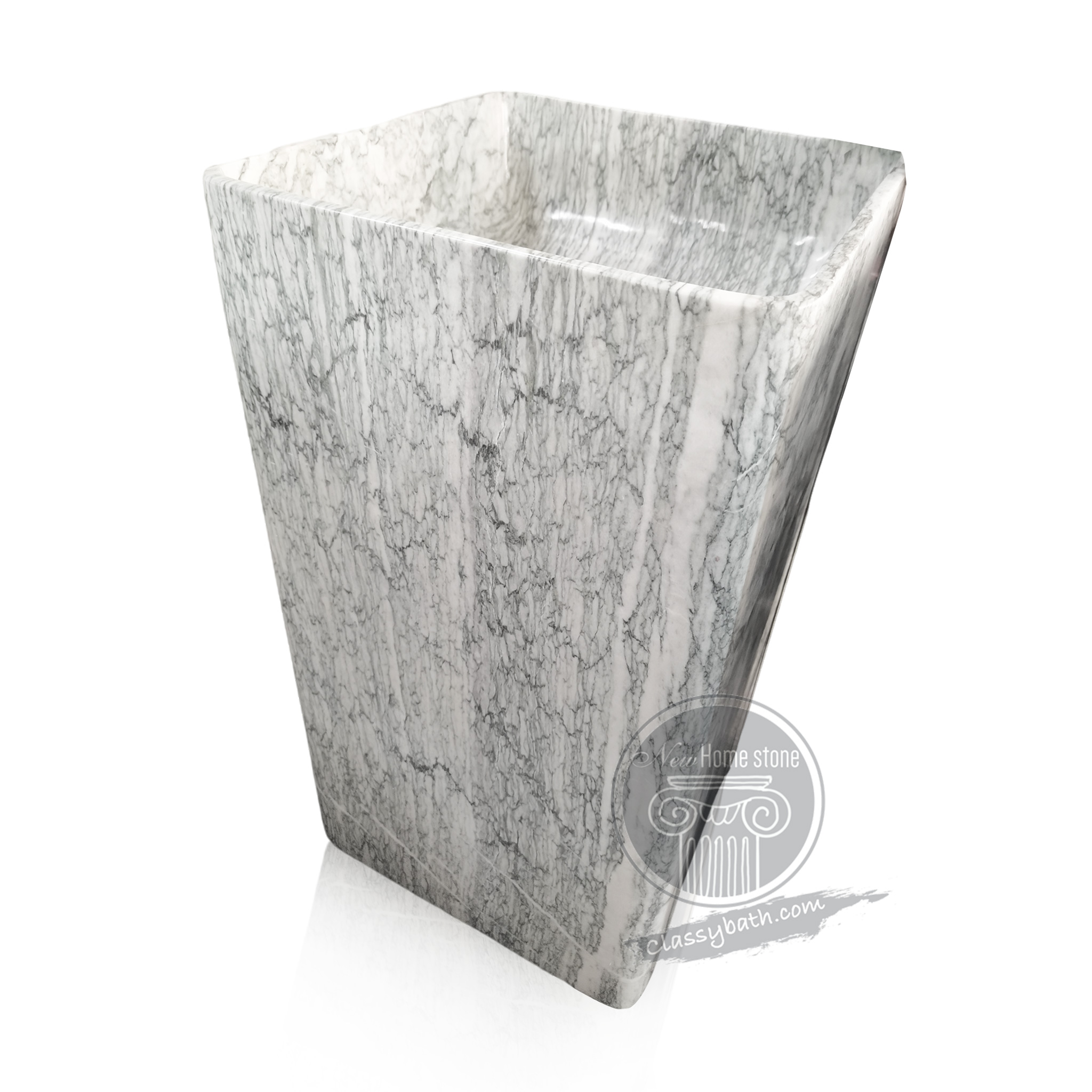 marble pedestal sink