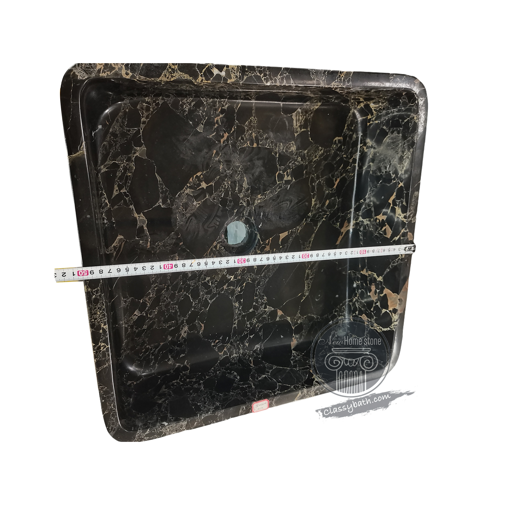 Rectangle pedestal sink