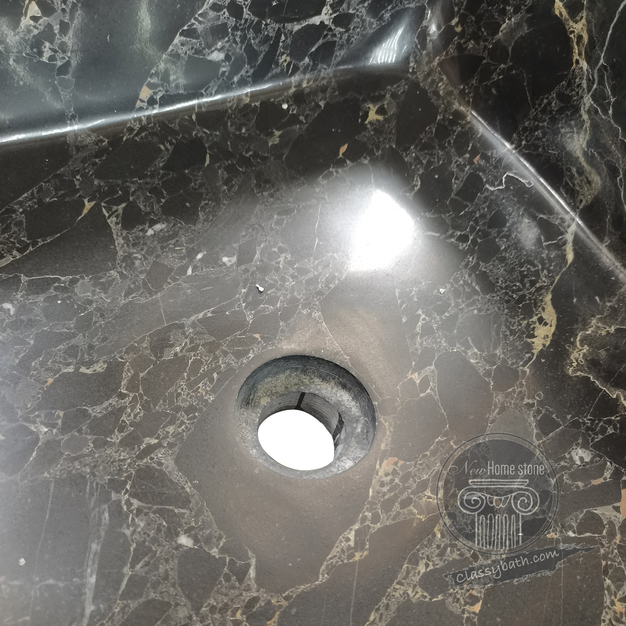 Rectangle pedestal sink
