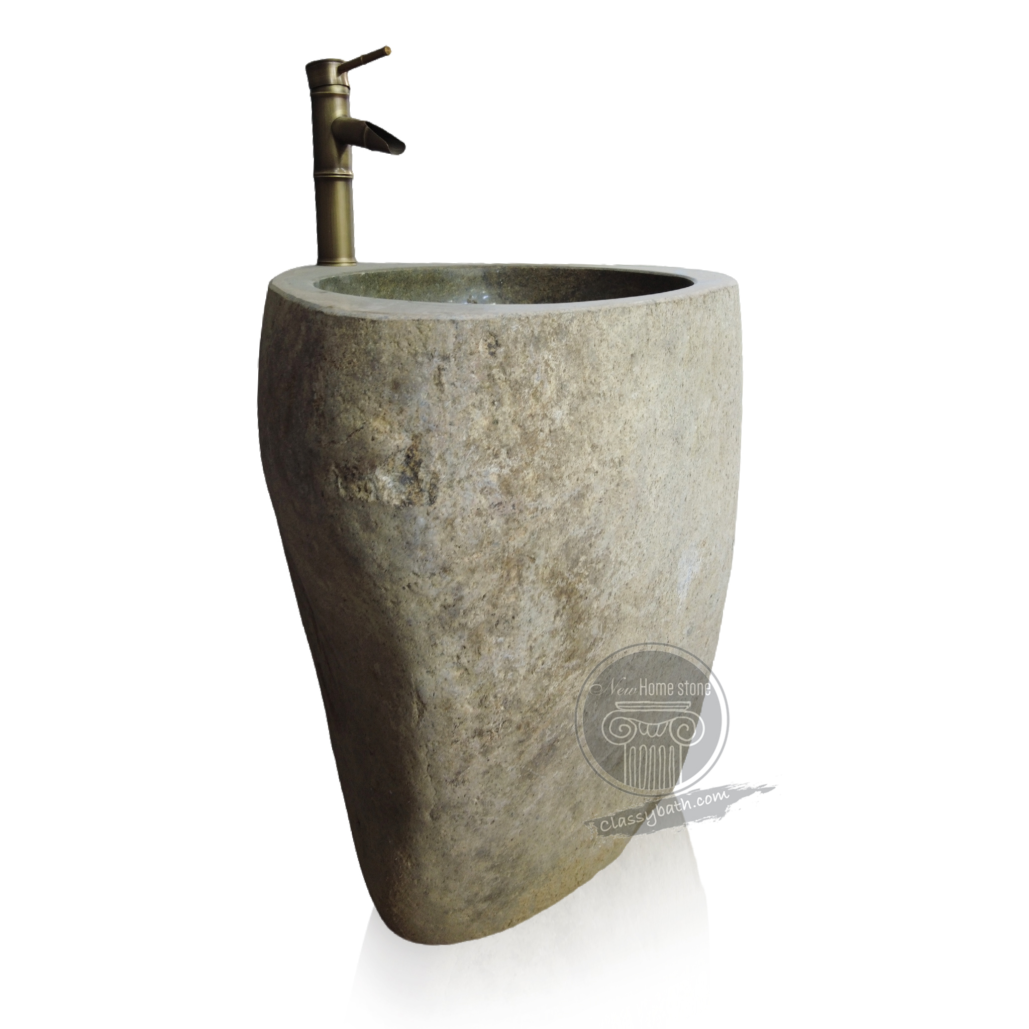 Small cloakroom basin with pedestal