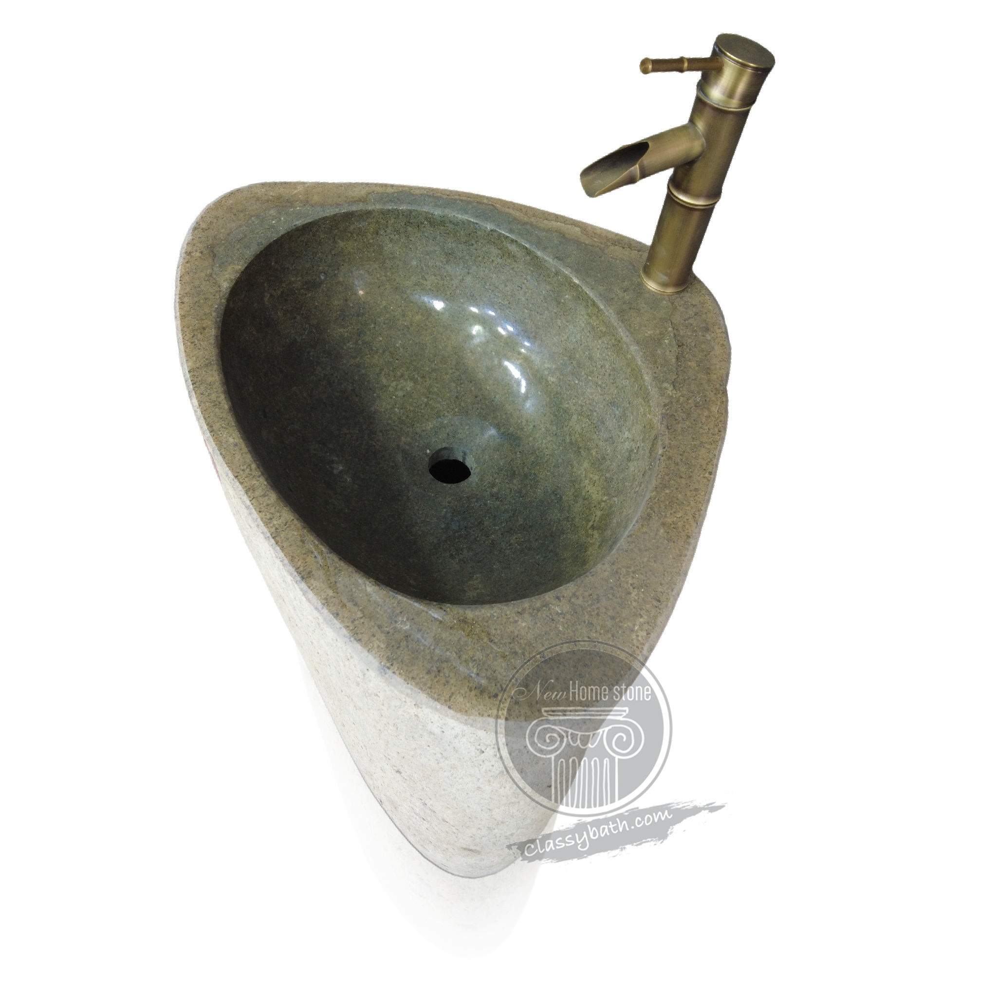 Small cloakroom basin with pedestal