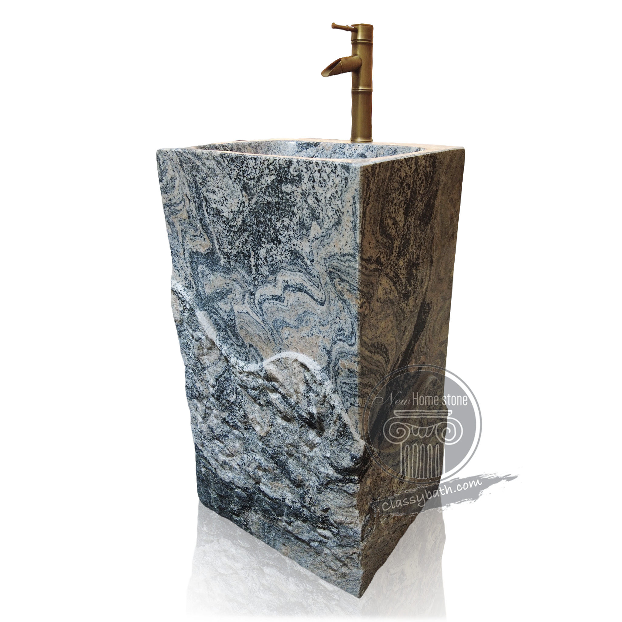 Compact pedestal sink