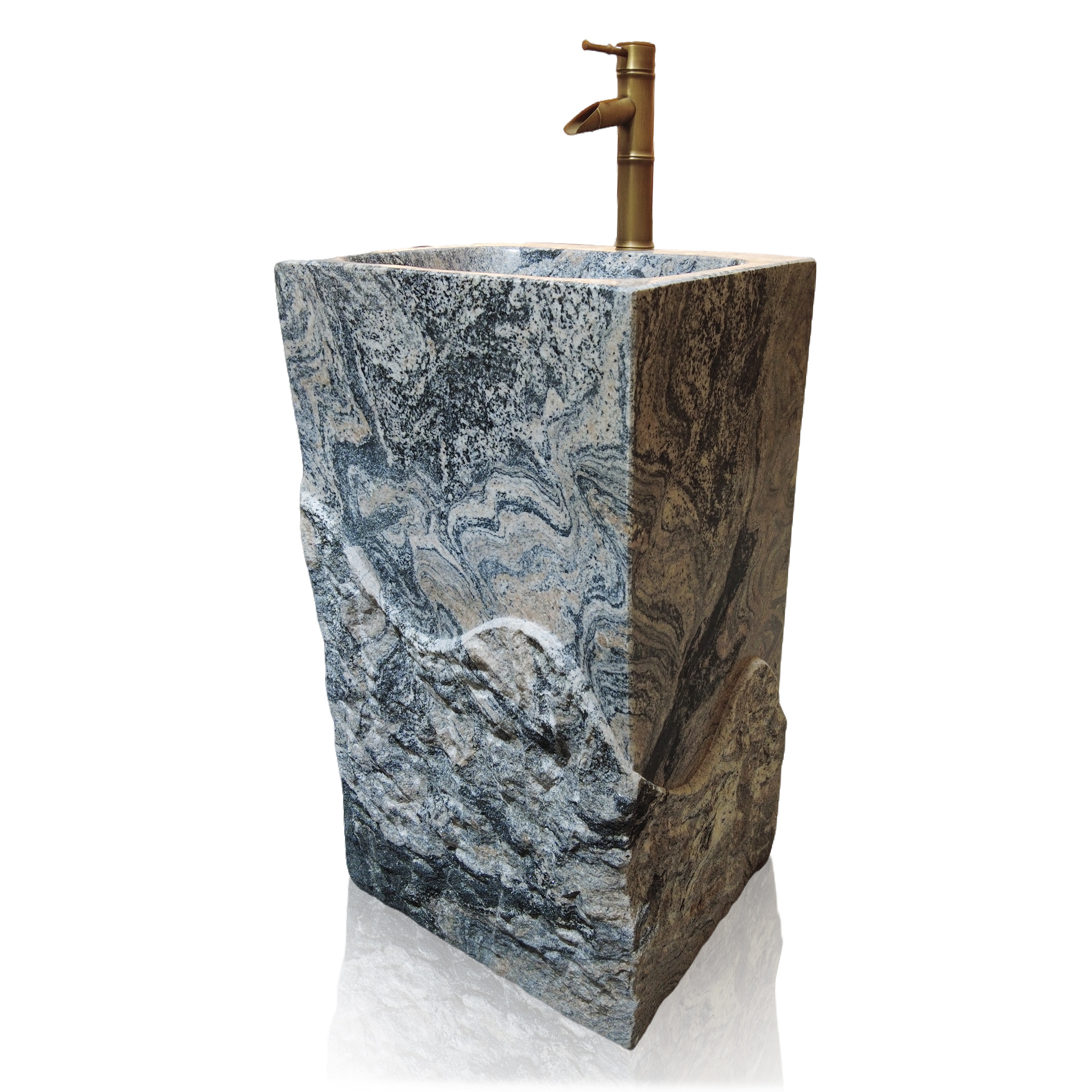 Compact pedestal sink