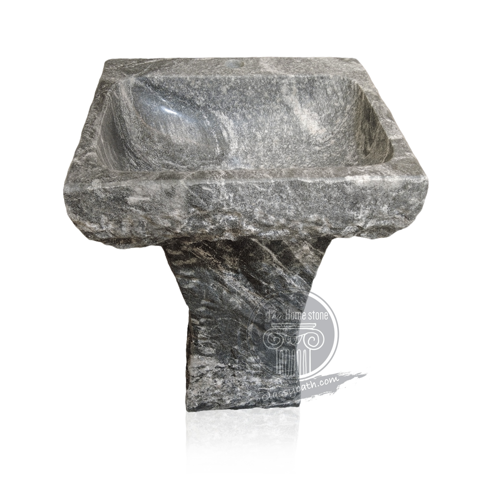 Stone pedestal basin