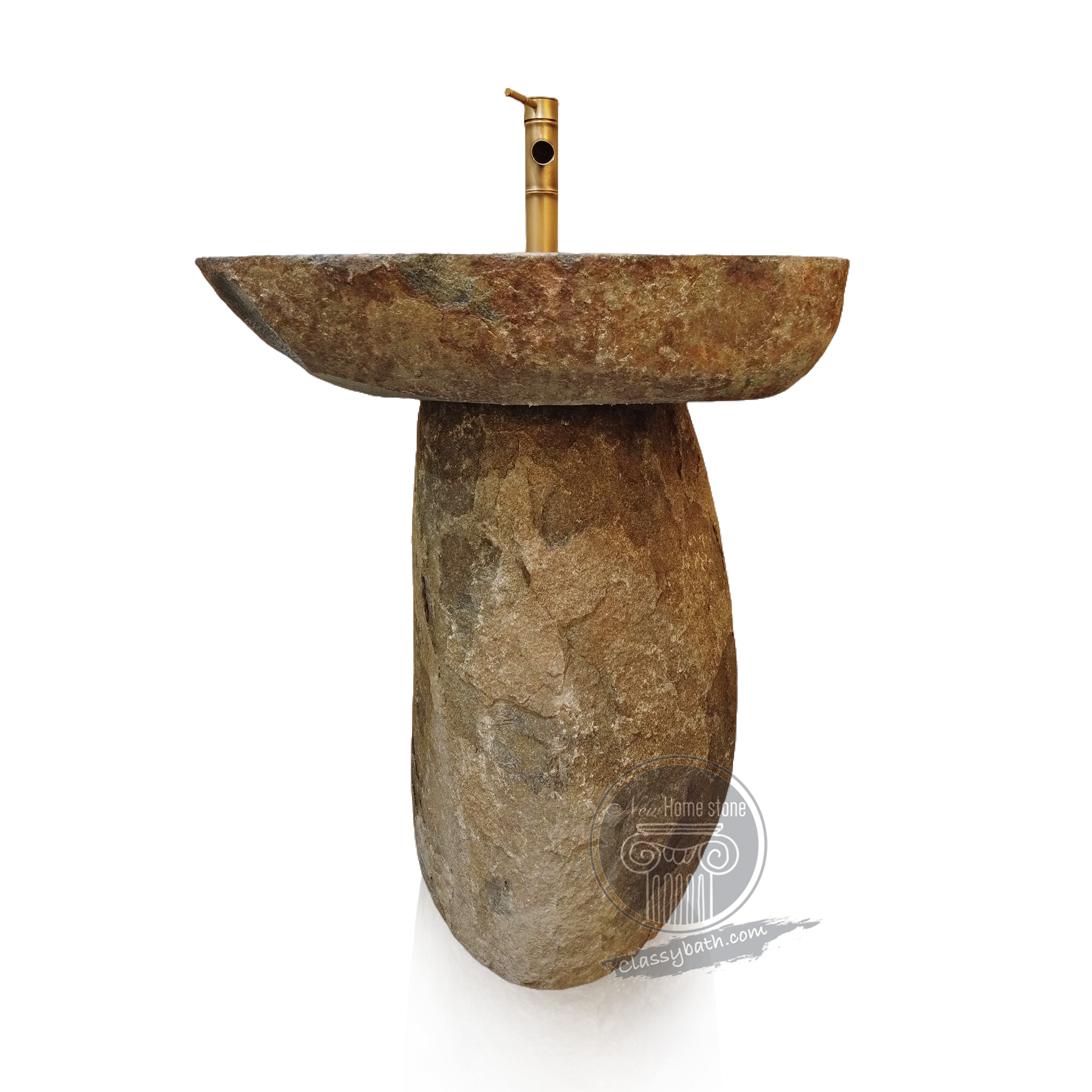 Oval pedestal sink