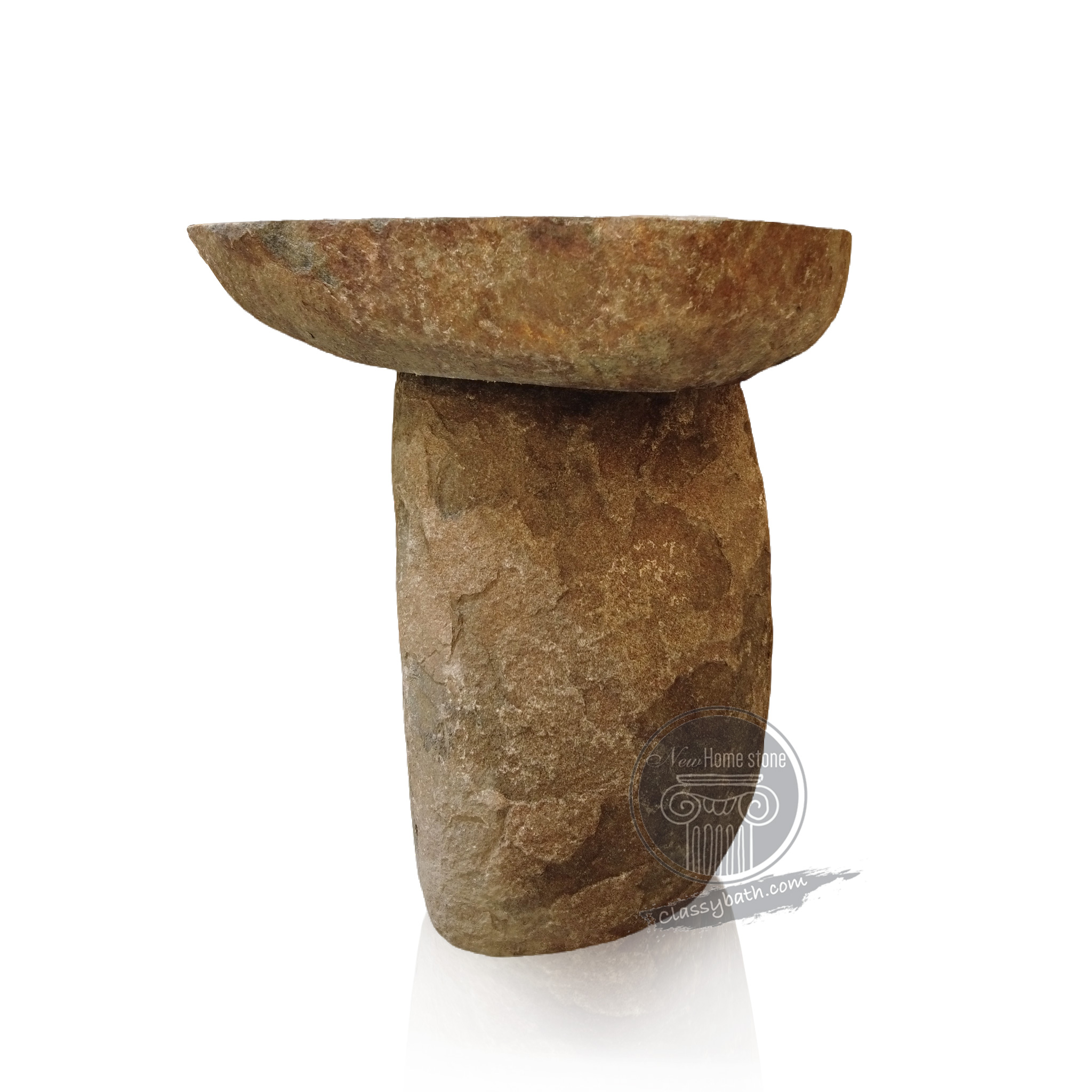 Oval pedestal sink