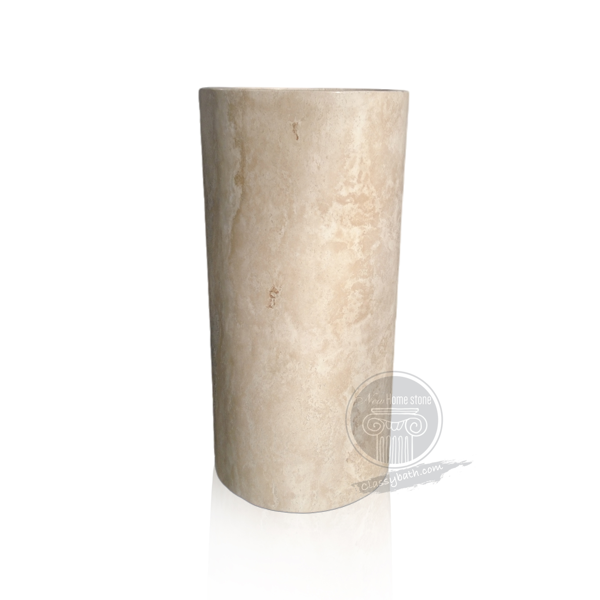 Art deco  travertine pedestal sink