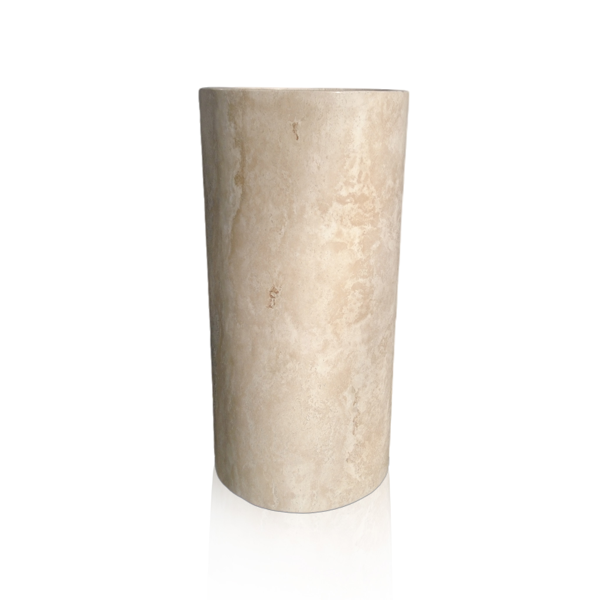 Art deco  travertine pedestal sink
