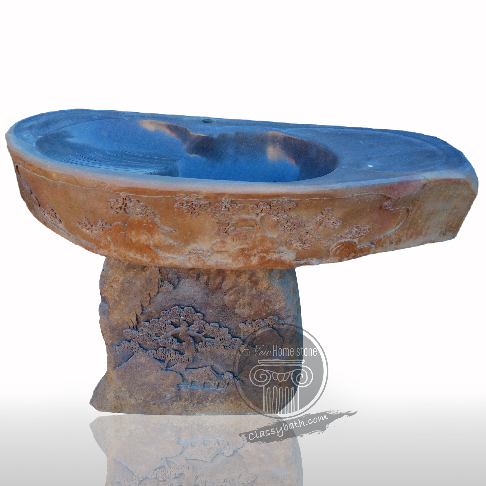 Hammer Shaped pedetal basin