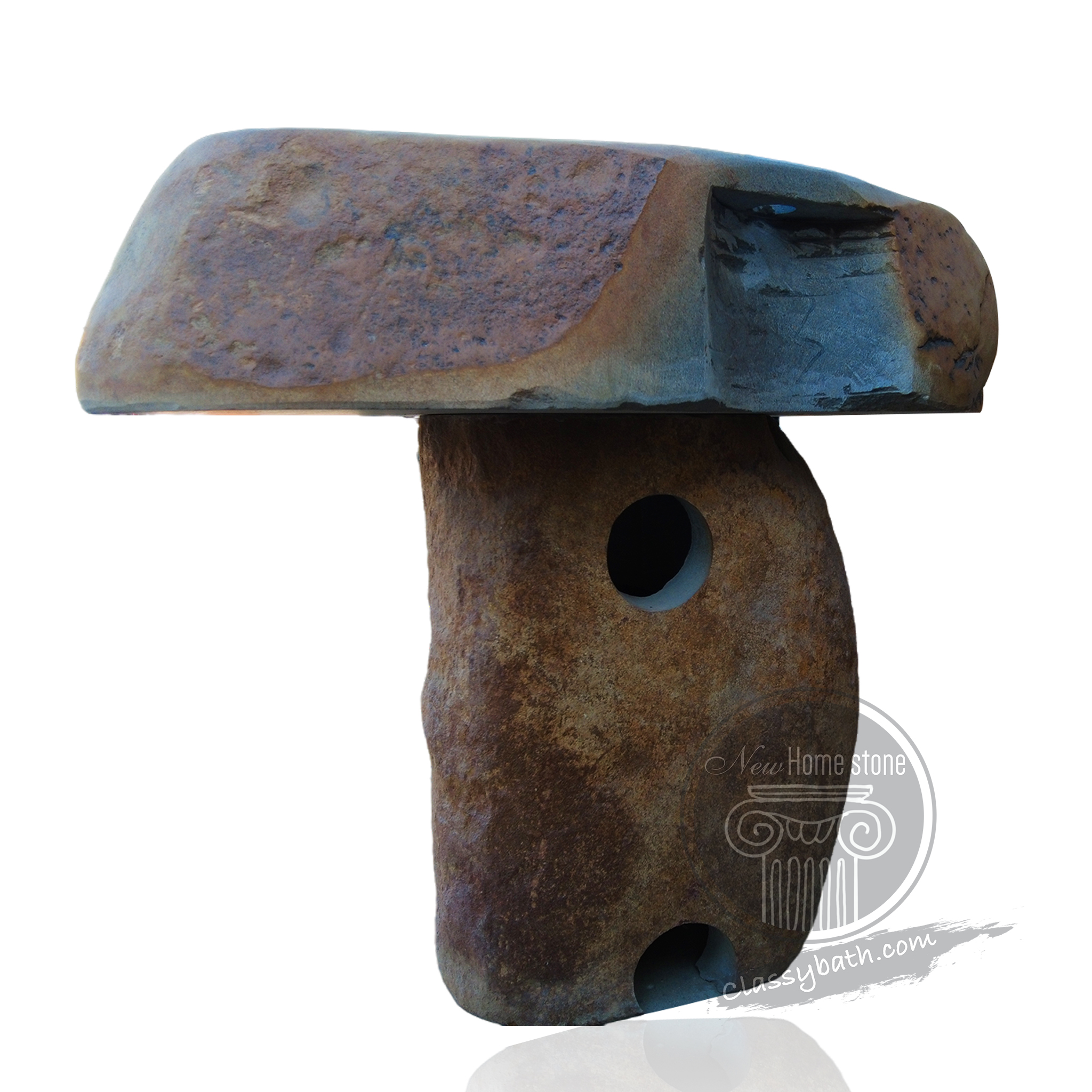 Rustic pedestal sink