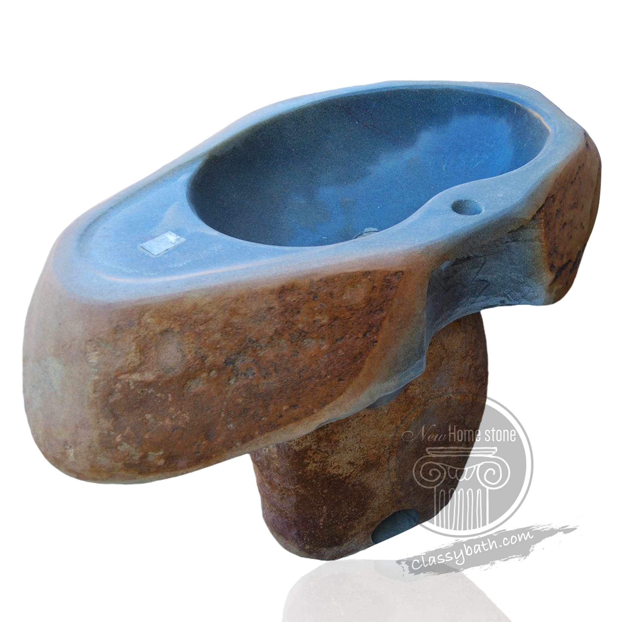 Rustic pedestal sink