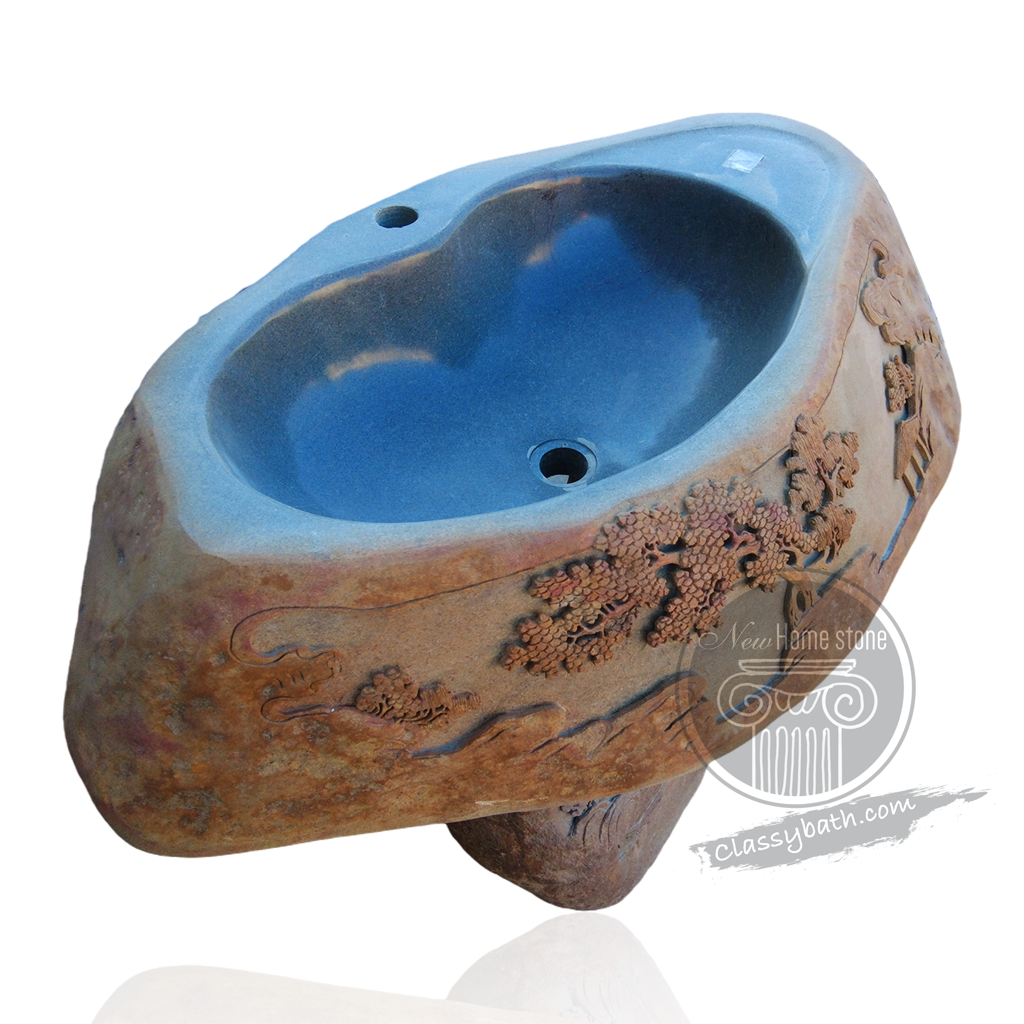 Rustic pedestal sink