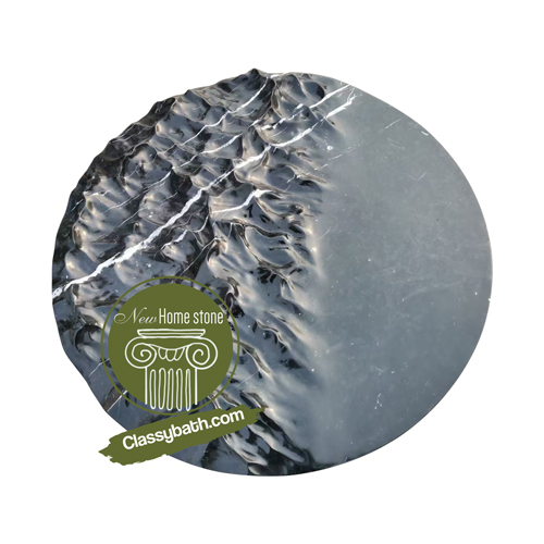 Round Ocean Wave Marble Table Top